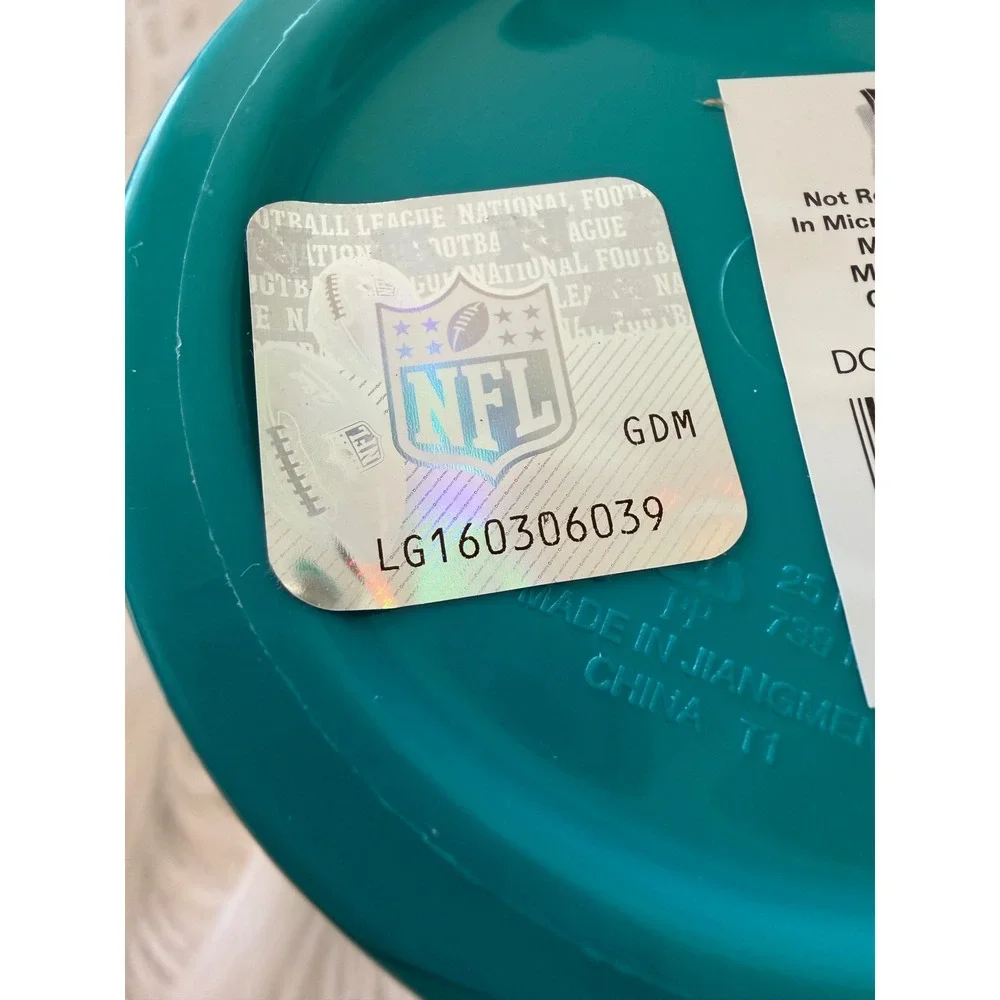 NFL Miami Dolphins 2 Pack Plastic Souvenir Cups Aqua MRL Sports 18534 New